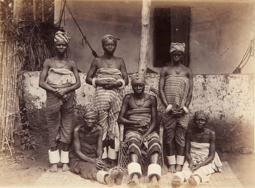 Wealthy Market women in Onicha. G. F. Packer, 1880s. Pitt Rivers Museum.