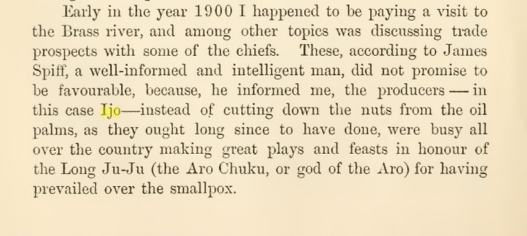 Feast held in honour of Aro Long Juju in Brass River area- Lower Niger and it's Tribes - Arthur Glyn Leonard (1906)