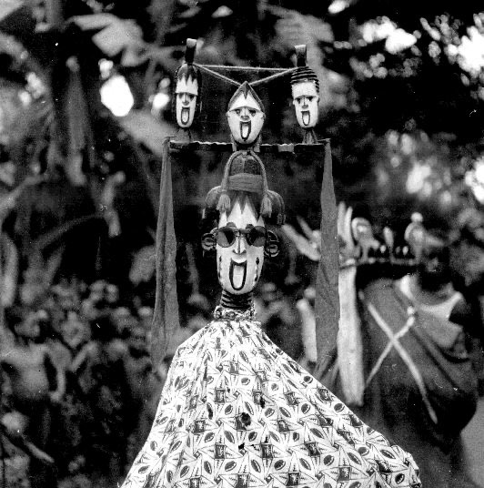 Ogalanya mask (a wealthy man), photographed by G.I. Jones in Ikwerre Igbo, present-day Rivers State, Nigeria, in the 1930s.