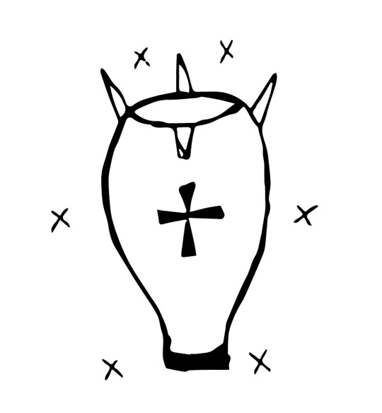 Haitian vévé sign for ‘Ibo’ via The Haitian Vodou Handbook.