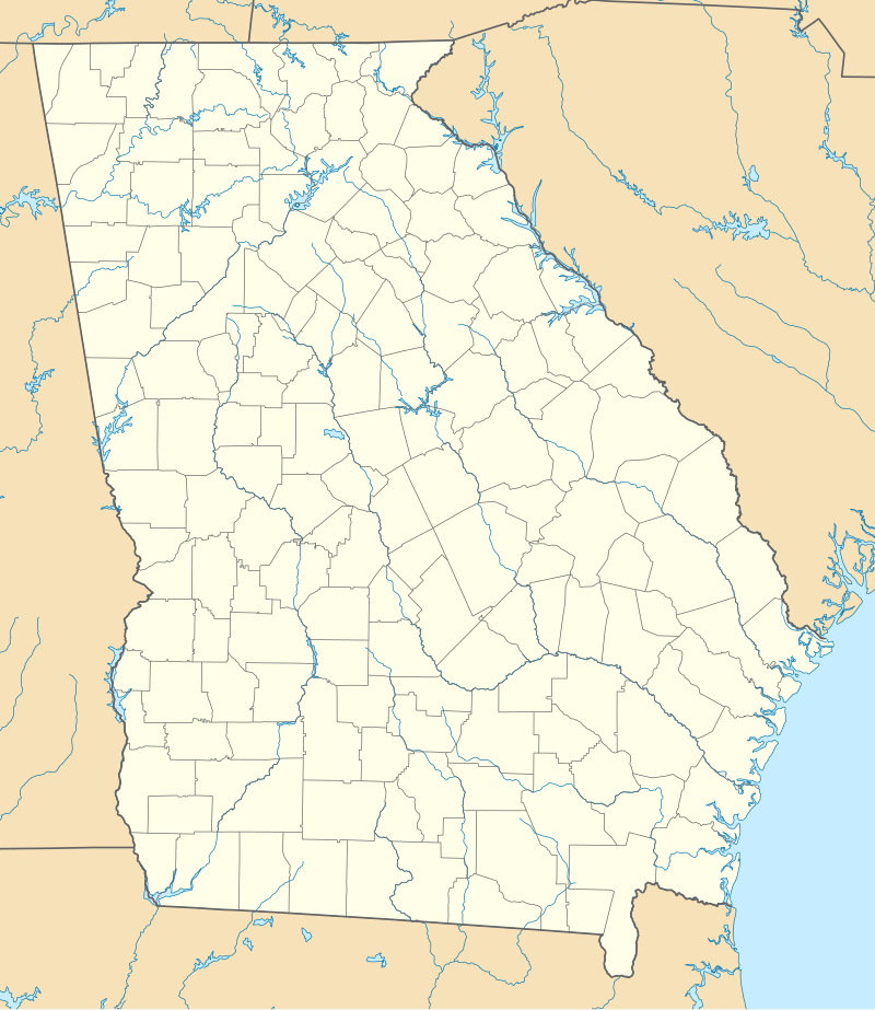 Location of Igbo Landing in Georgia