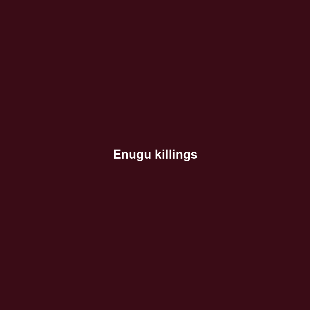 Enugu killings