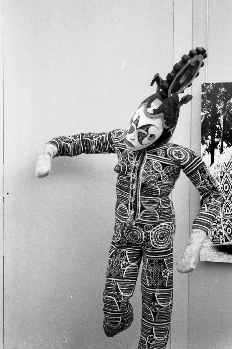 Agbogho Mmuo, Igbo maiden spirit dance mask and costume. Nigeria, c. 1960. Photo: Hamo Sassoon.