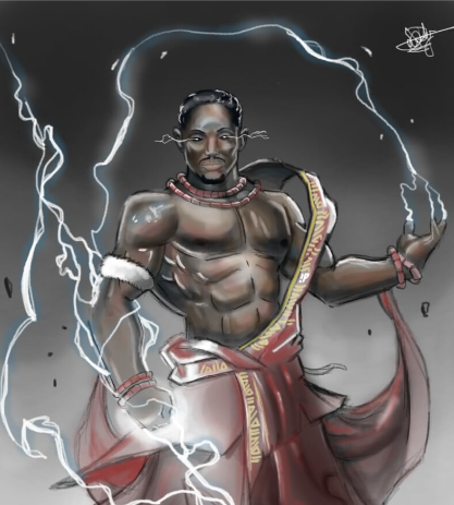Amadioha Illustration by Igbocybershrine