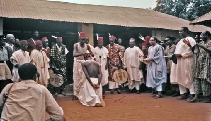 Coronation of Igwe J.J. Enwezor as the Obi of Onicha in 1961