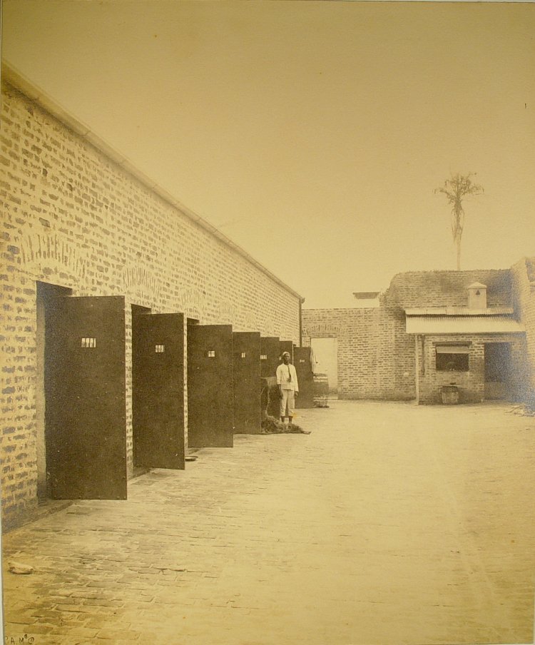 Photograph of Asaba jail, 19th century. Taken by P. A. McC., now held in the British Museum.