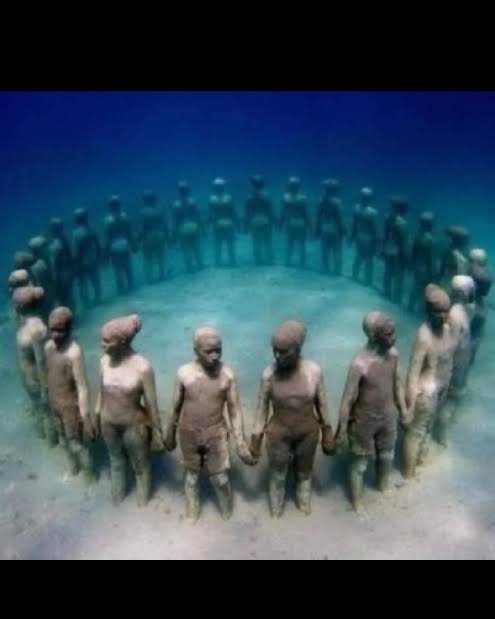 Historic enslaved Igbos refusing to be enslaved and would rather drown.