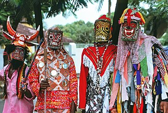 Jonkonnu masquerade in Jamaica