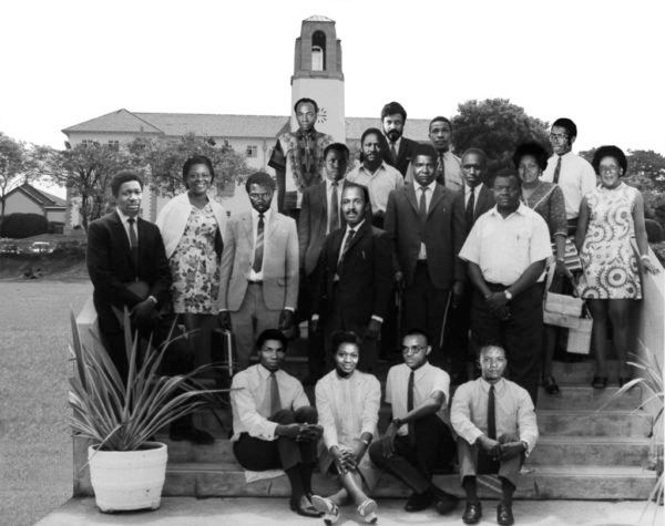 Group of African writers and scholars at Makerere University, 1962 Writers’ Conference.