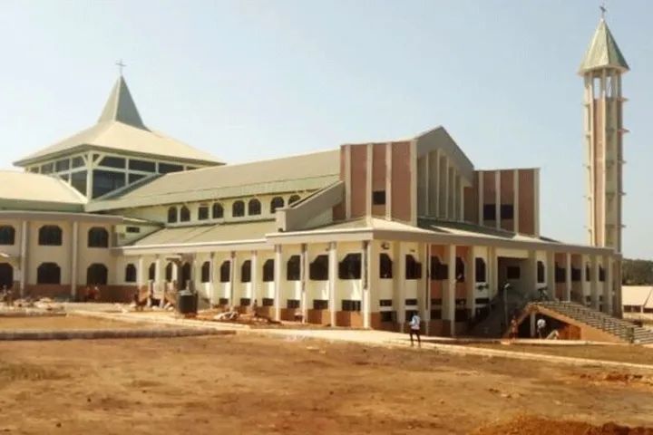 Front view of St. Theresa’s Cathedral in Nsukka, Enugu State, Nigeria