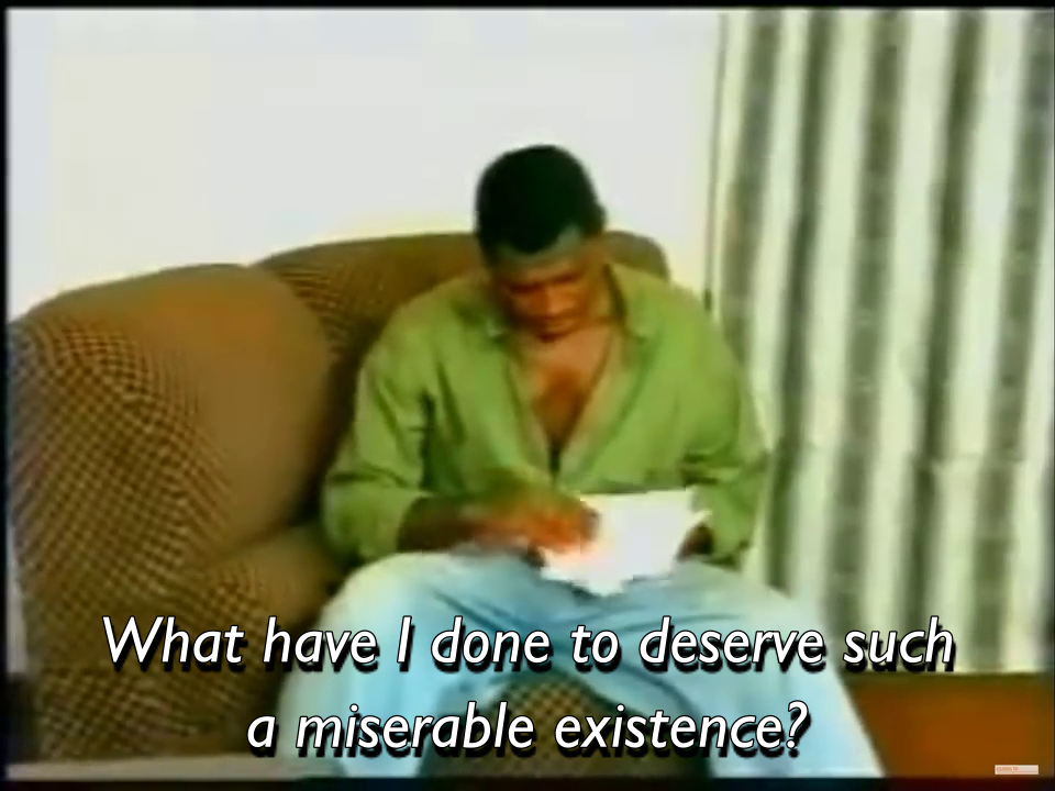 Living in Bondage movie scene showing early Nollywood actors.