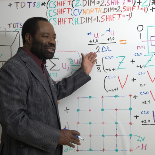 Philip Emeagwali speaking on computational models at a global conference. Source:Soundcloud.com