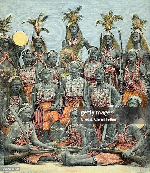 Dahomey Amazons or Female Warriors 1897 (Present-day Benin) (Photo by Chris Hellier/Corbis via Getty Images)