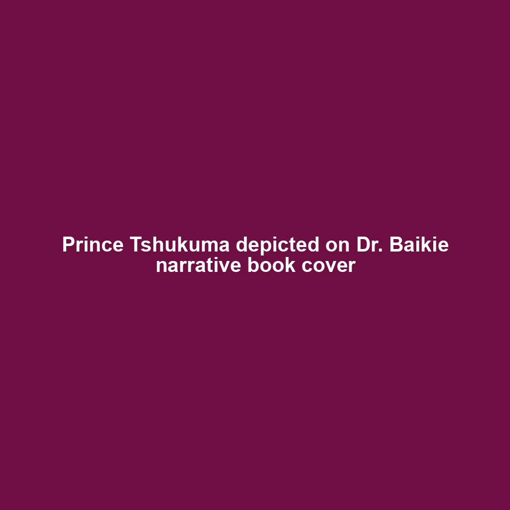Prince Tshukuma depicted on Dr. Baikie narrative book cover