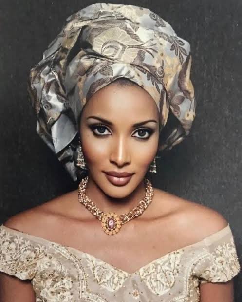 Bianca Ojukwu donning a wig . Photo credit: Daily review online